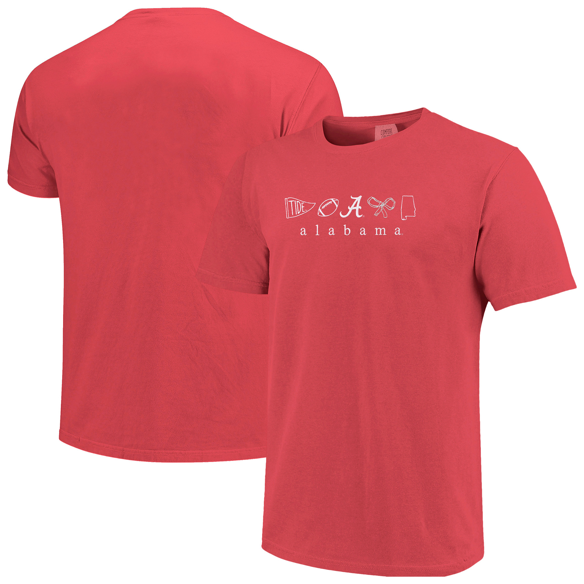 Women's  Crimson Alabama Crimson Tide Comfort Colors T-Shirt