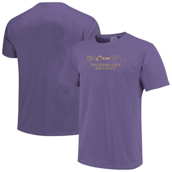 Women's  Purple LSU Tigers Comfort Colors T-Shirt