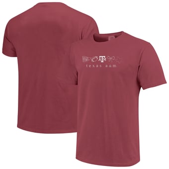 Women's  Maroon Texas A&M Aggies Comfort Colors T-Shirt