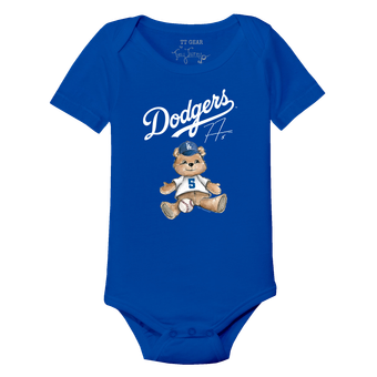 Infant Tiny Turnip Freddie Freeman Royal Los Angeles Dodgers Teddy Bear Graphic Bodysuit