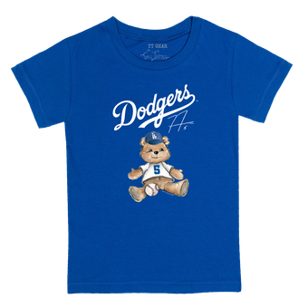 Infant Tiny Turnip Freddie Freeman Royal Los Angeles Dodgers Teddy Bear Graphic T-Shirt