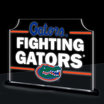 Florida Gators 10" LED Tabletop Rectangle Fan Cheer Desklite Sign