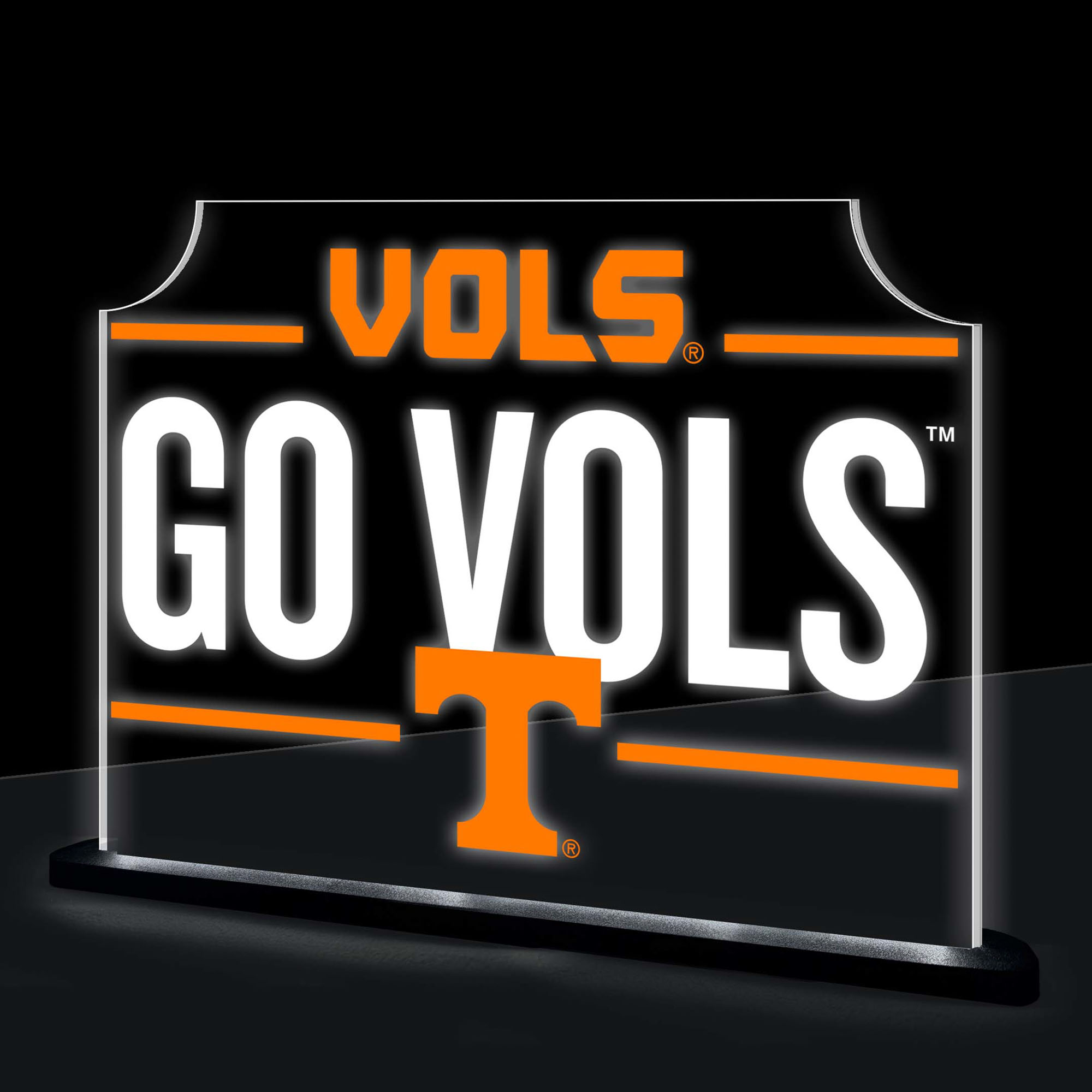 Tennessee Volunteers 10" LED Tabletop Rectangle Fan Cheer Desklite Sign