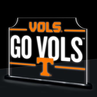 Tennessee Volunteers 10" LED Tabletop Rectangle Fan Cheer Desklite Sign