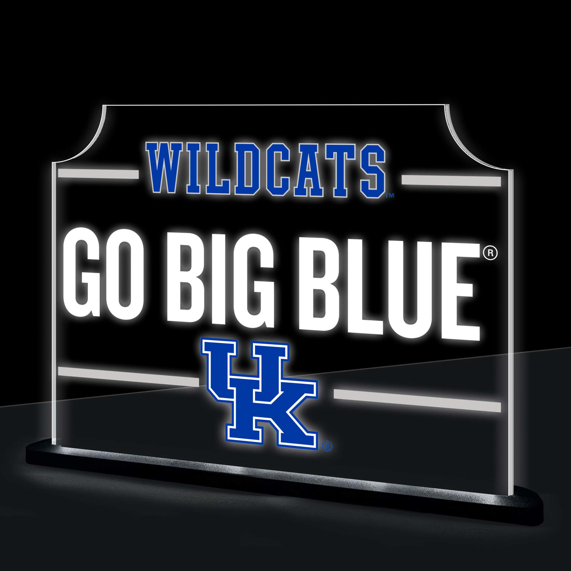 Kentucky Wildcats 10" LED Tabletop Rectangle Fan Cheer Desklite Sign