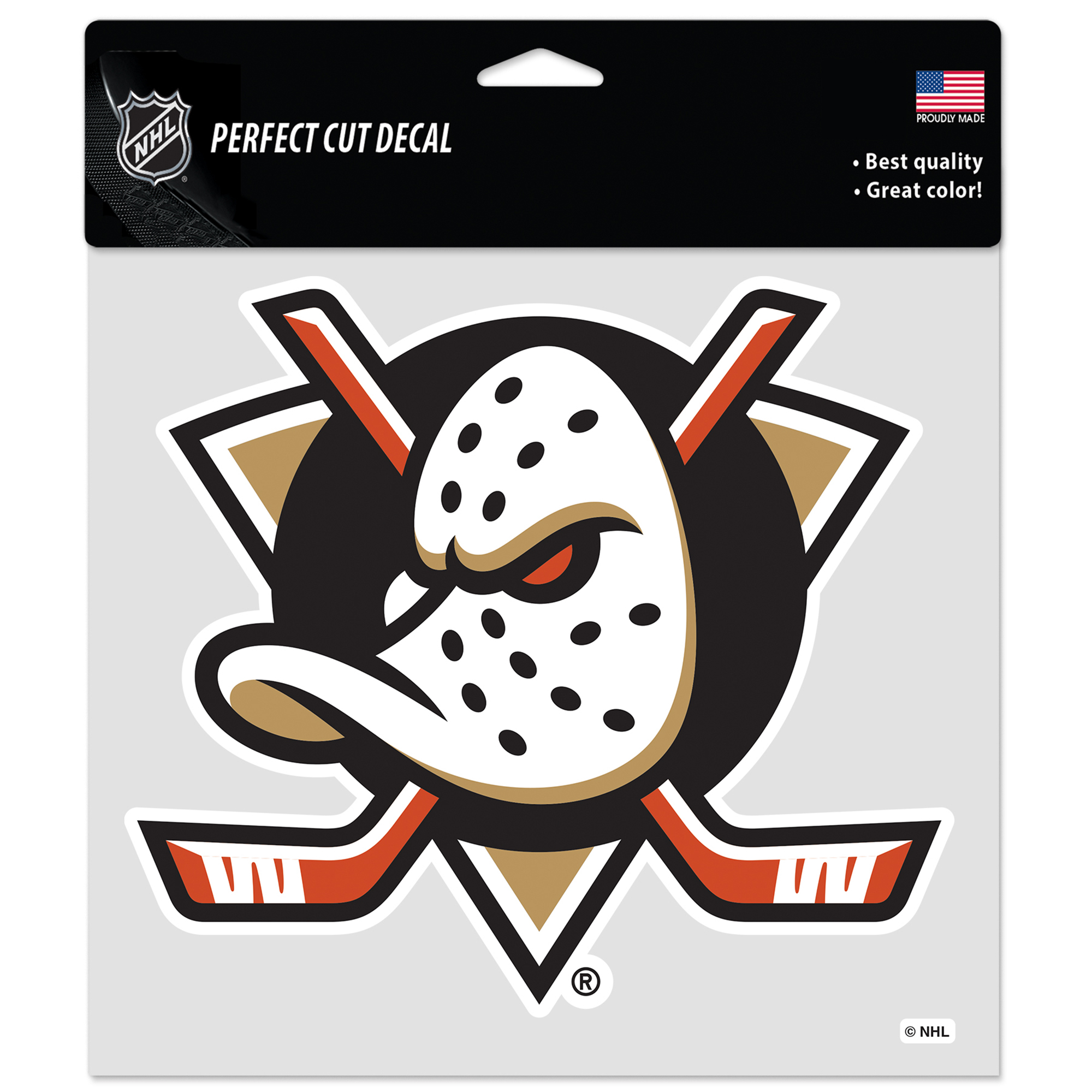WinCraft  Anaheim Ducks 8" x 8" Color Car Decal