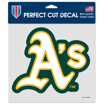 "WinCraft  Athletics 8"" x 8"" Color Car Decal"