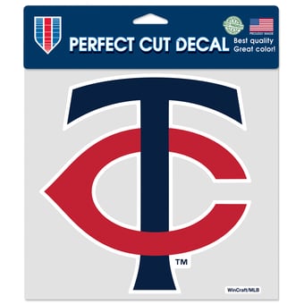 "WinCraft  Minnesota Twins 8"" x 8"" Color Car Decal"