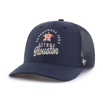 Men's '47 Navy Houston Astros Pitstop Trucker Adjustable Hat