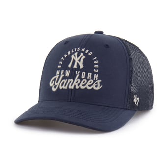 Men's '47 Navy New York Yankees Pitstop Trucker Adjustable Hat