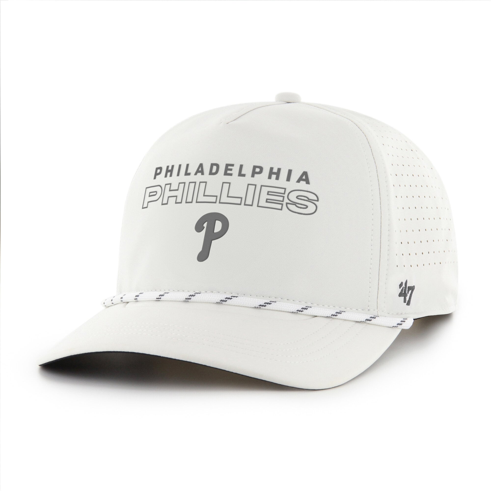 Men's '47  White Philadelphia Phillies Forward Vault Hitch Adjustable Hat