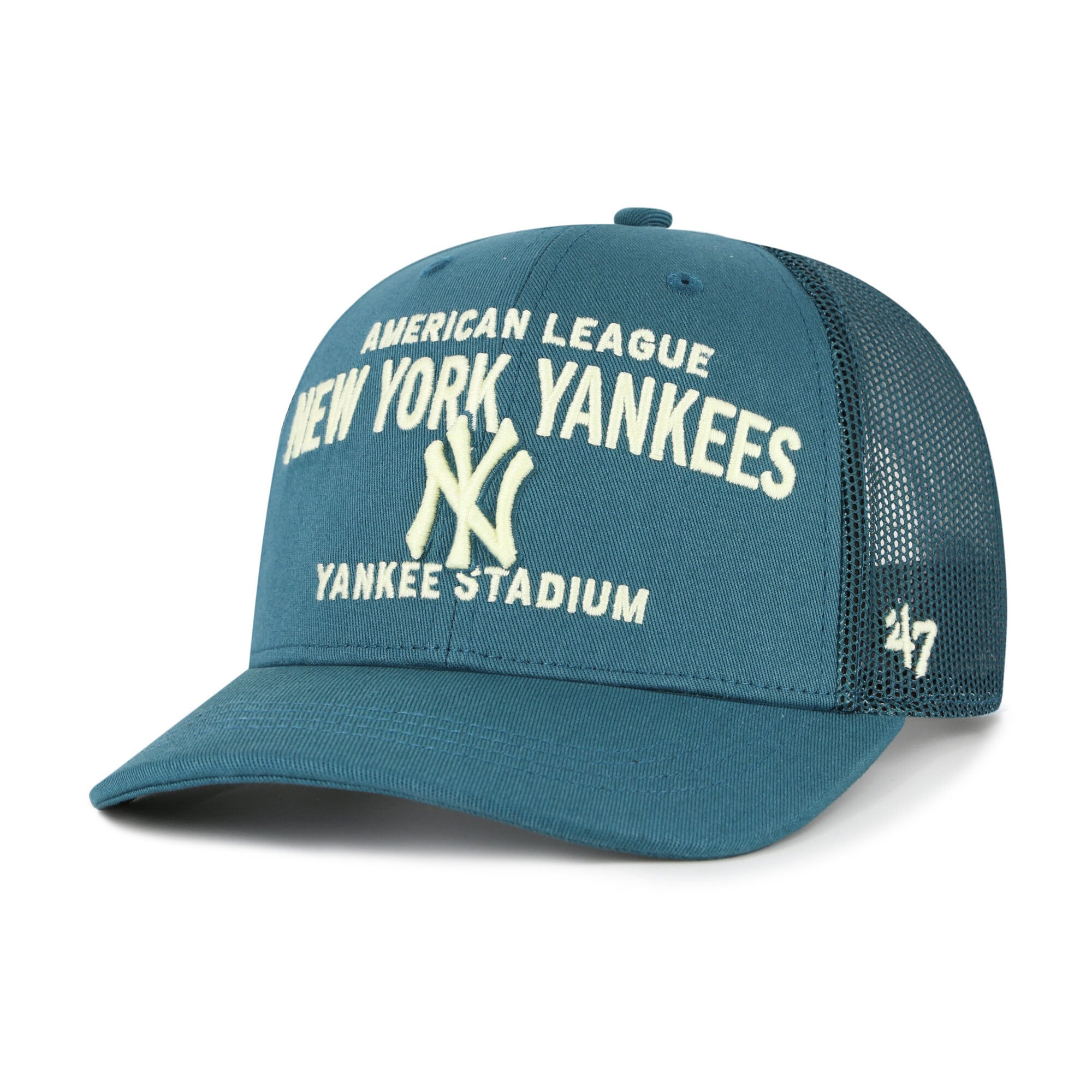 Men's '47  Teal New York Yankees Contemporary Hitch Adjustable Trucker Hat