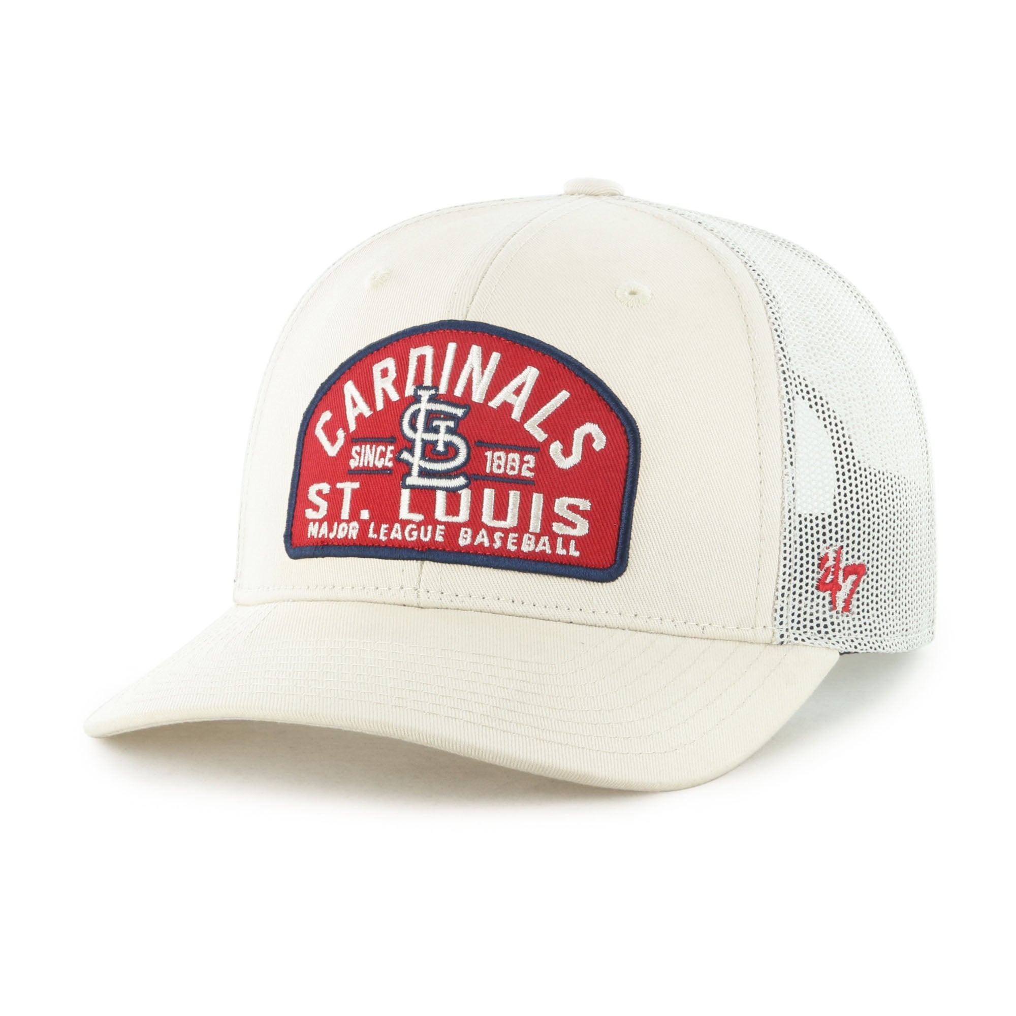 Men's '47  Cream St. Louis Cardinals Leland Adjustable Trucker Hat