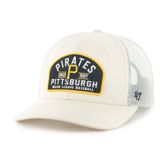 Men's '47  Cream Pittsburgh Pirates Leland Adjustable Trucker Hat