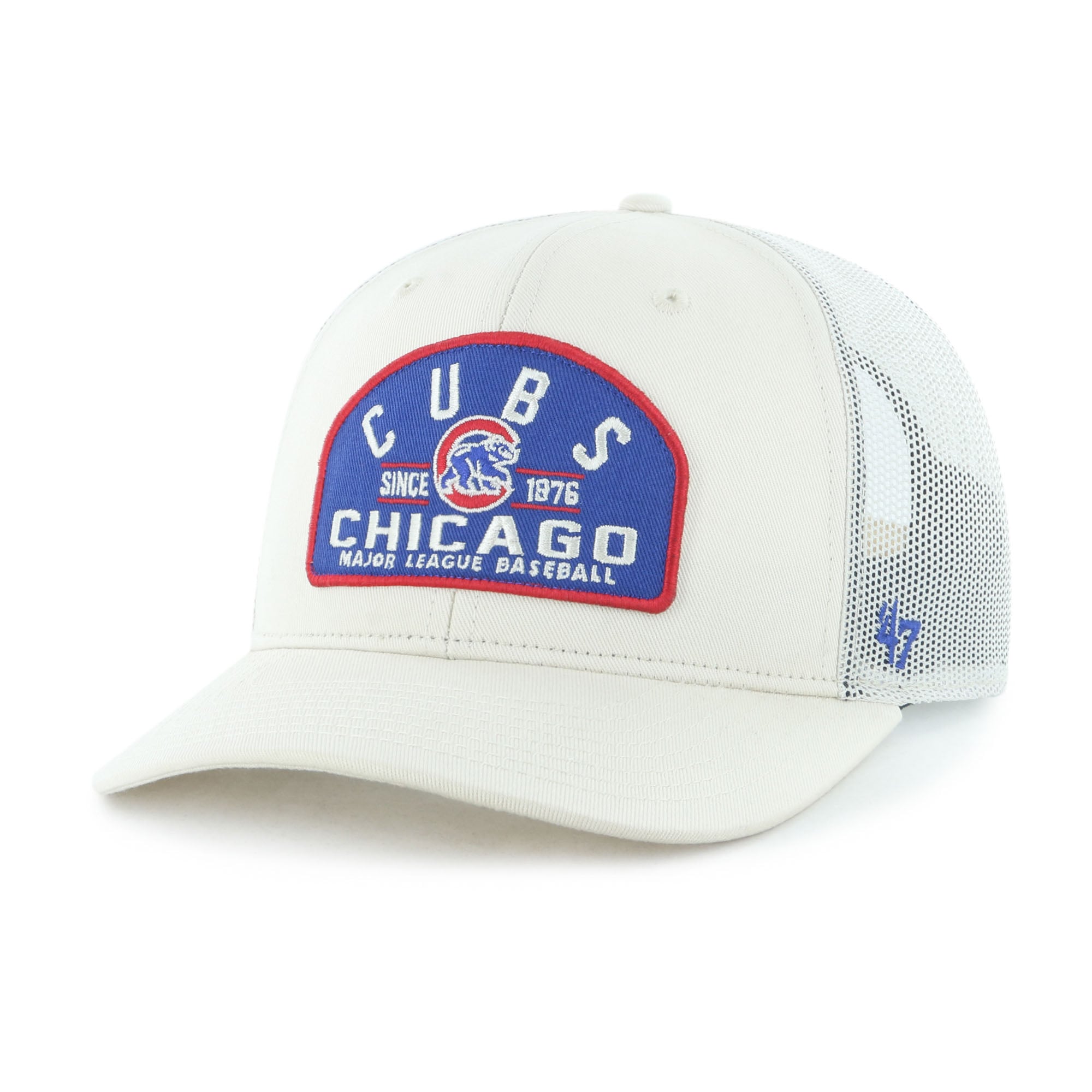 Men's '47  Cream Chicago Cubs Leland Adjustable Trucker Hat