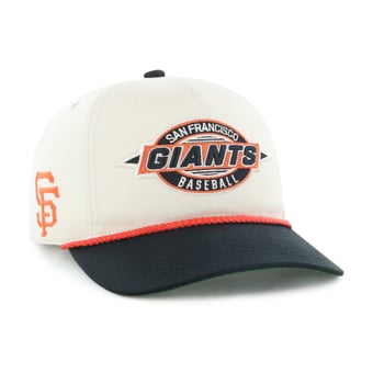Men's '47 Natural/Black San Francisco Giants Frame Out Hitch Adjustable Hat