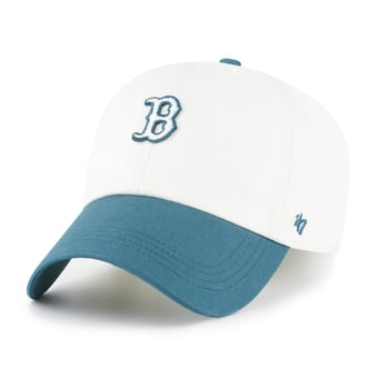 Unisex '47 White/Teal Boston Red Sox Contemporary Tonal Clean Up Adjustable Hat