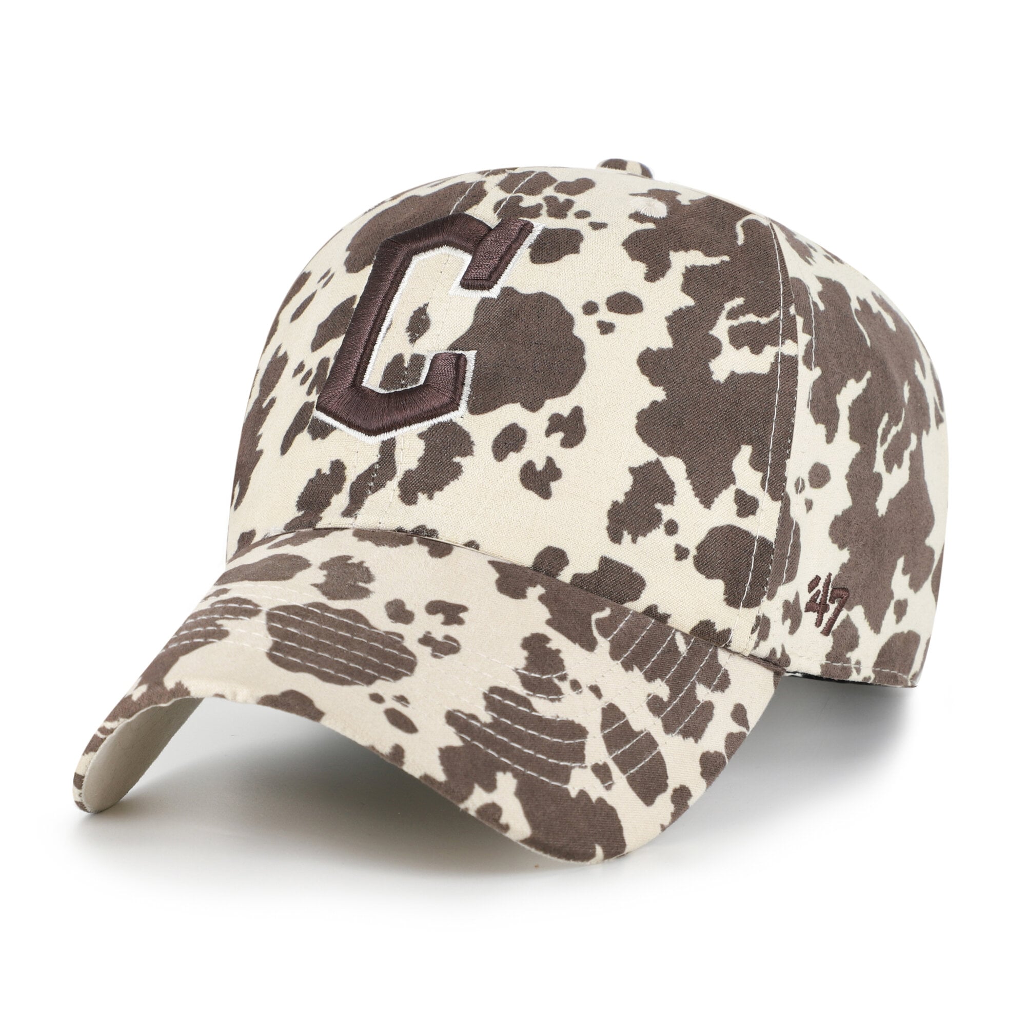 Women's '47 Natural Cleveland Guardians Bessie Clean Up Adjustable Hat