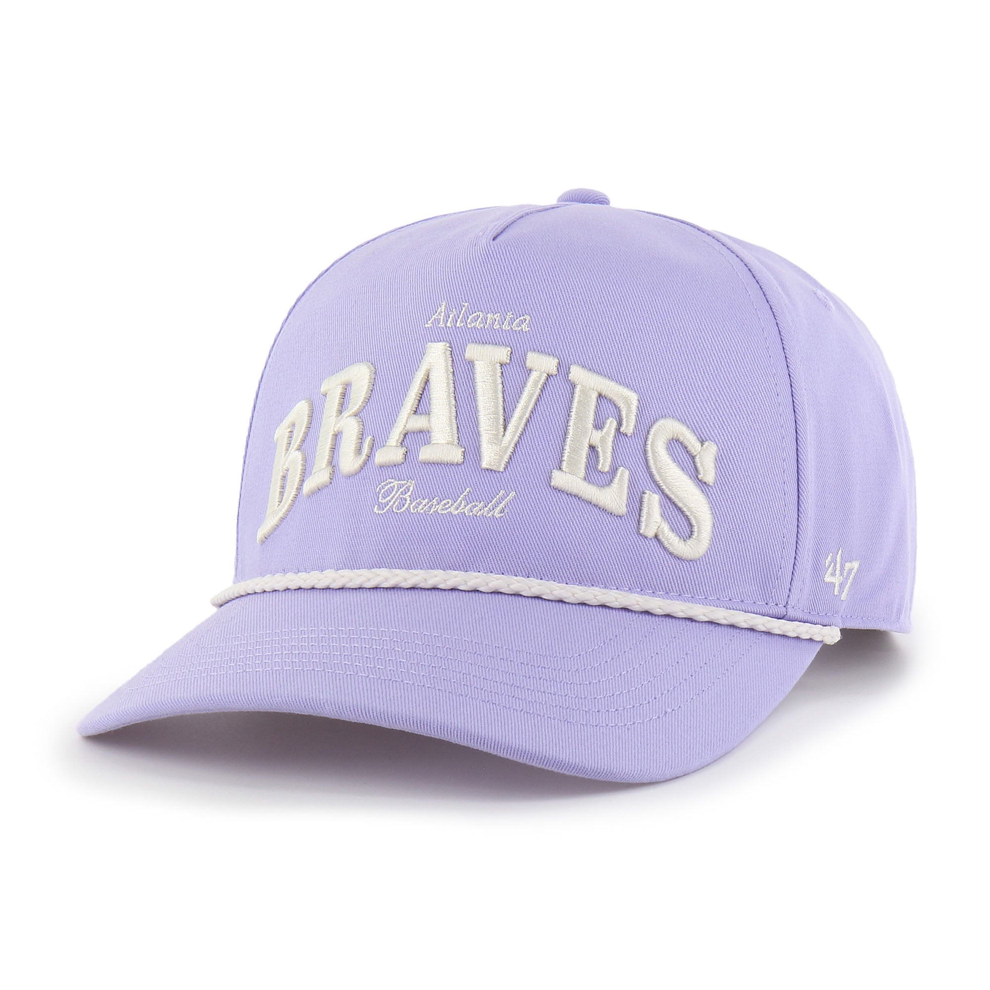 Women's '47  Purple Atlanta Braves Gelato Hitch Rope Adjustable Hat