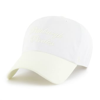 Women's '47 White/Yellow Pittsburgh Pirates Gelato Two-Tone Clean Up Adjustable Hat
