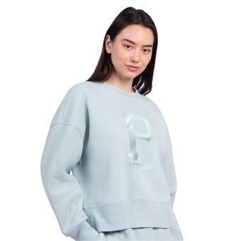 Women's Starter Mint Pittsburgh Pirates Pastels Boxy Fleece Sweatshirt