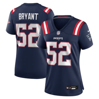 Women's Nike Marcus Bryant  Navy New England Patriots Team Game Jersey
