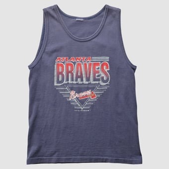 Atlanta Braves Logo 7 1993 Tank - Navy - XXS by Fanatics Real Vintage