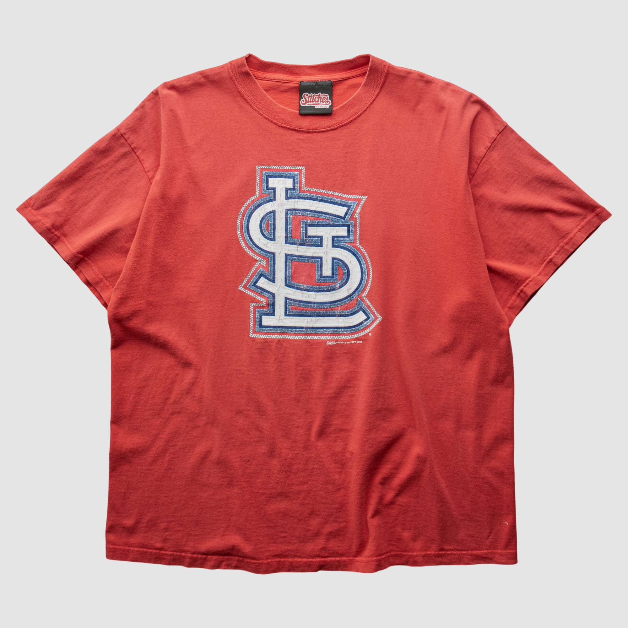 St. Louis Cardinals Stitches 2006 T-Shirt - Red - XL by Fanatics Real Vintage