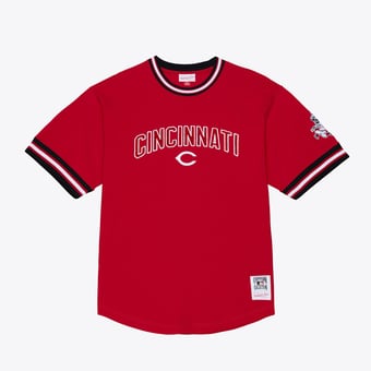 Men's Mitchell & Ness  Red Cincinnati Reds Wild Pitch Ringer T-Shirt