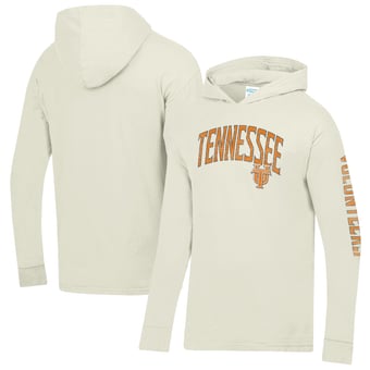 Men's ComfortWash  Cream Tennessee Volunteers Long Sleeve Hooded T-Shirt