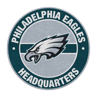 Imperial Philadelphia Eagles Round Headquarters Rug