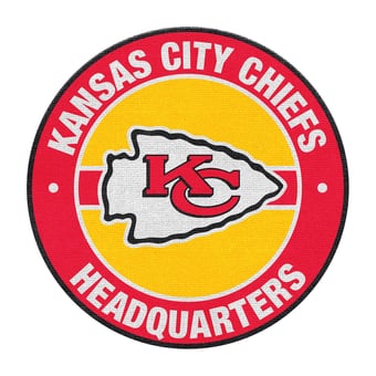 Imperial Kansas City Chiefs Round Headquarters Rug