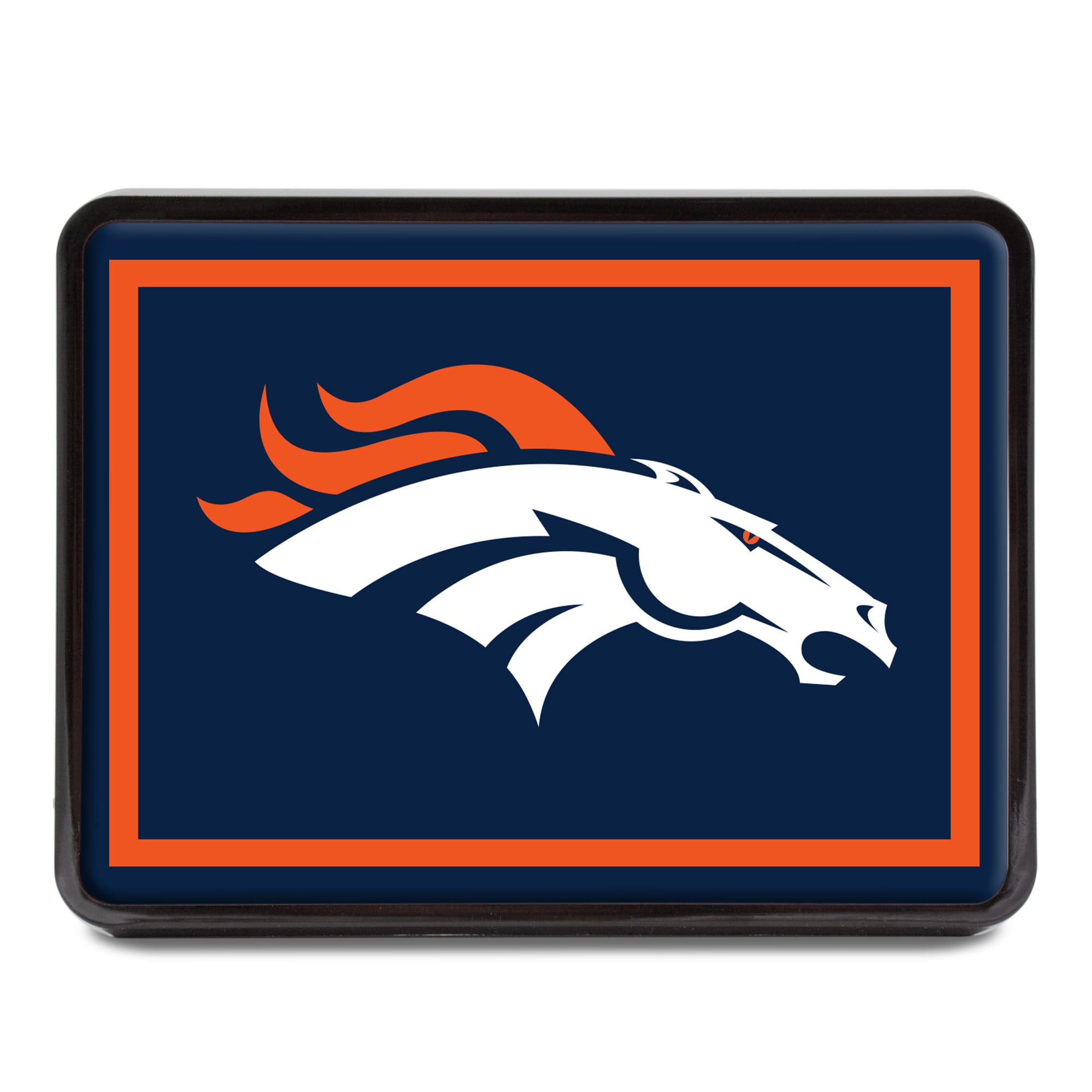 WinCraft Denver Broncos Universal Rectangle Hitch Cover