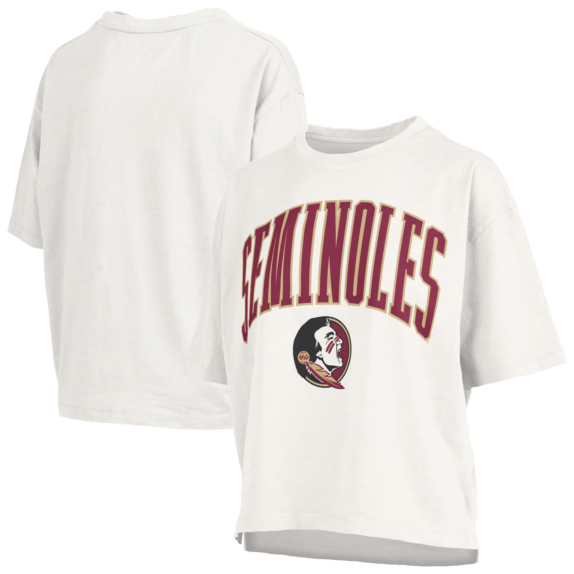 Women's Pressbox White Florida State Seminoles Nelson T-Shirt