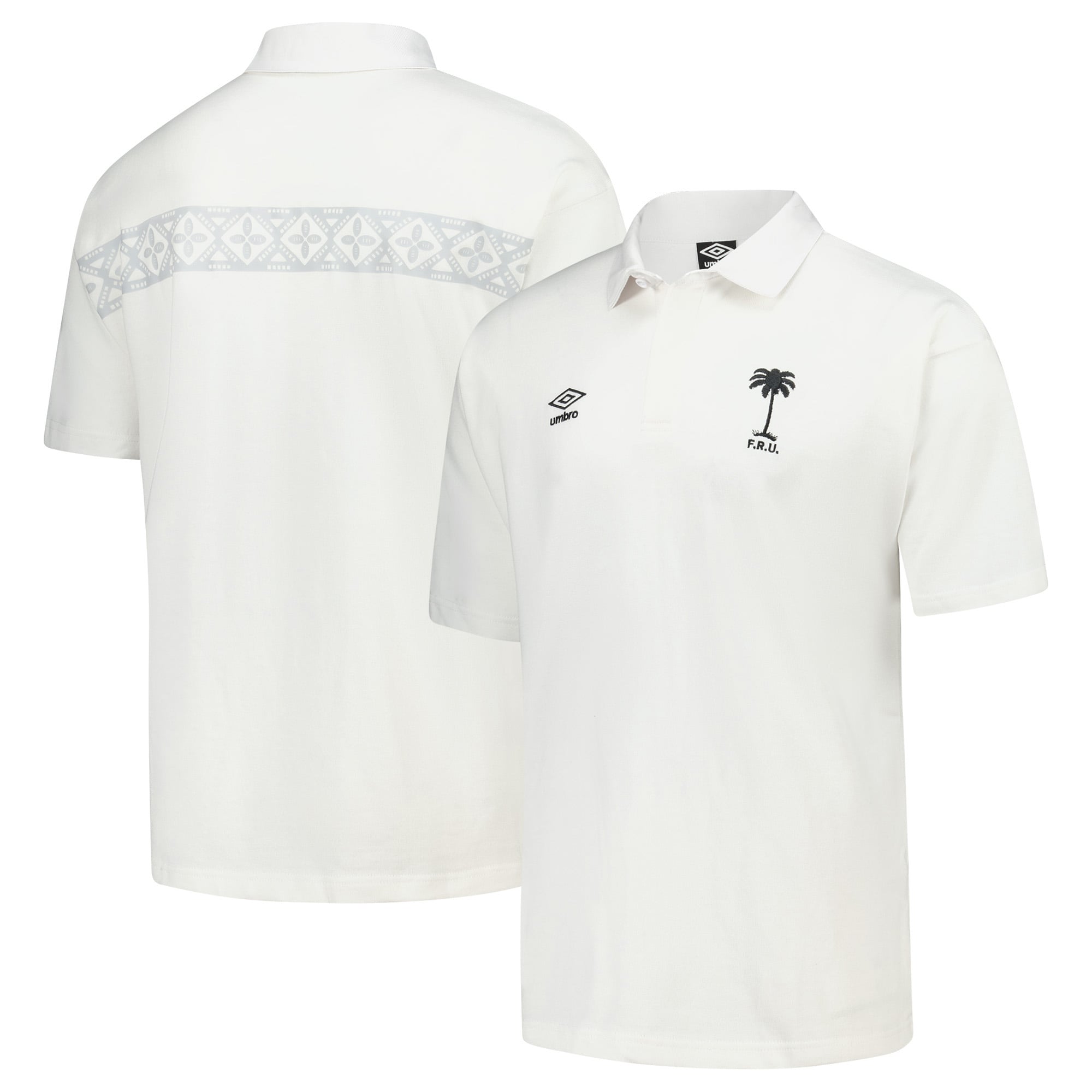 Fiji 2025 Rugby Polo - White - Unisex
