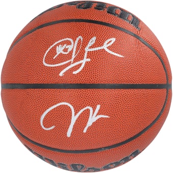 Chris Paul & James Harden LA Clippers Autographed Wilson Authentic Series Indoor/Outdoor Basketball