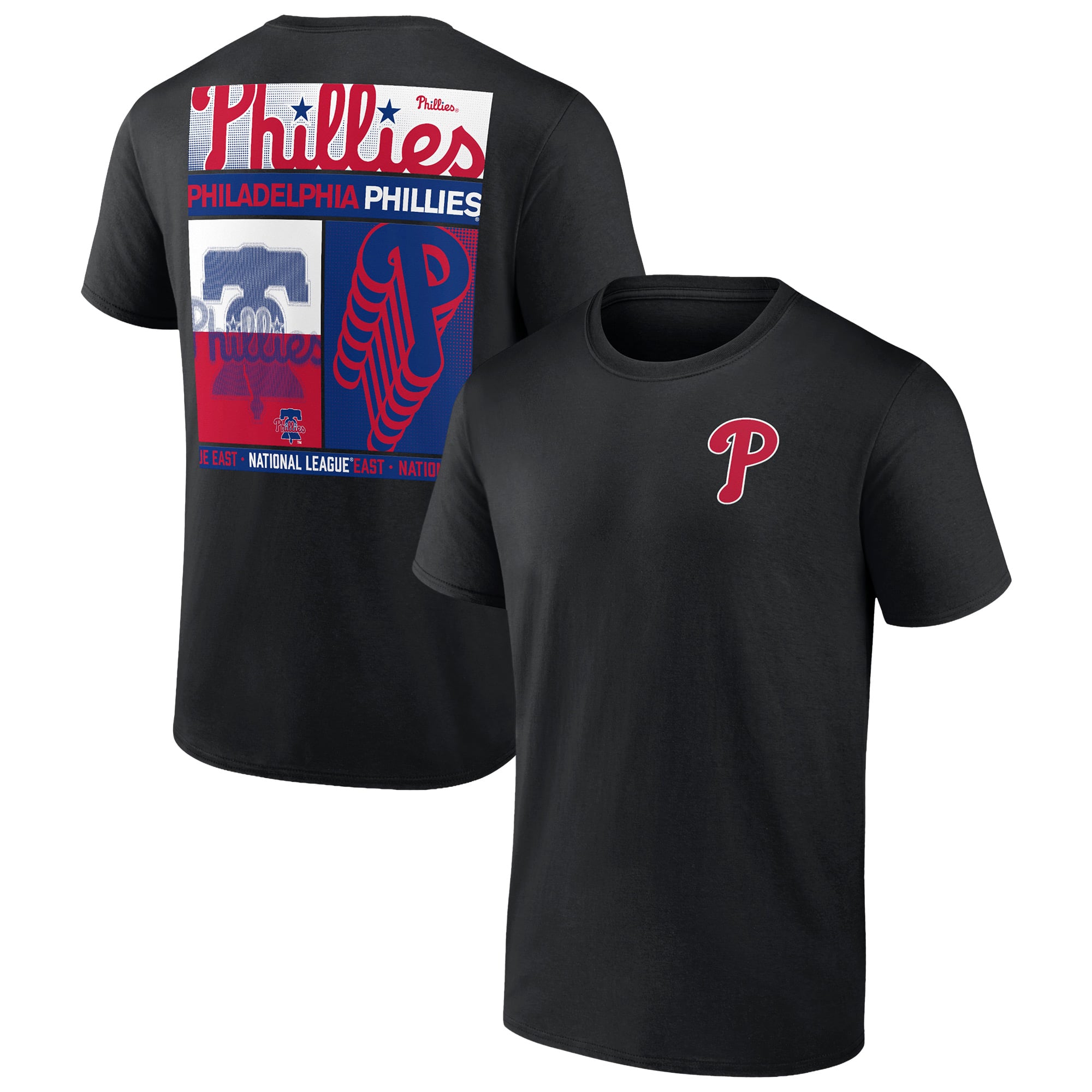 Men's Profile  Black Philadelphia Phillies Big & Tall Two-Sided Graphic T-Shirt