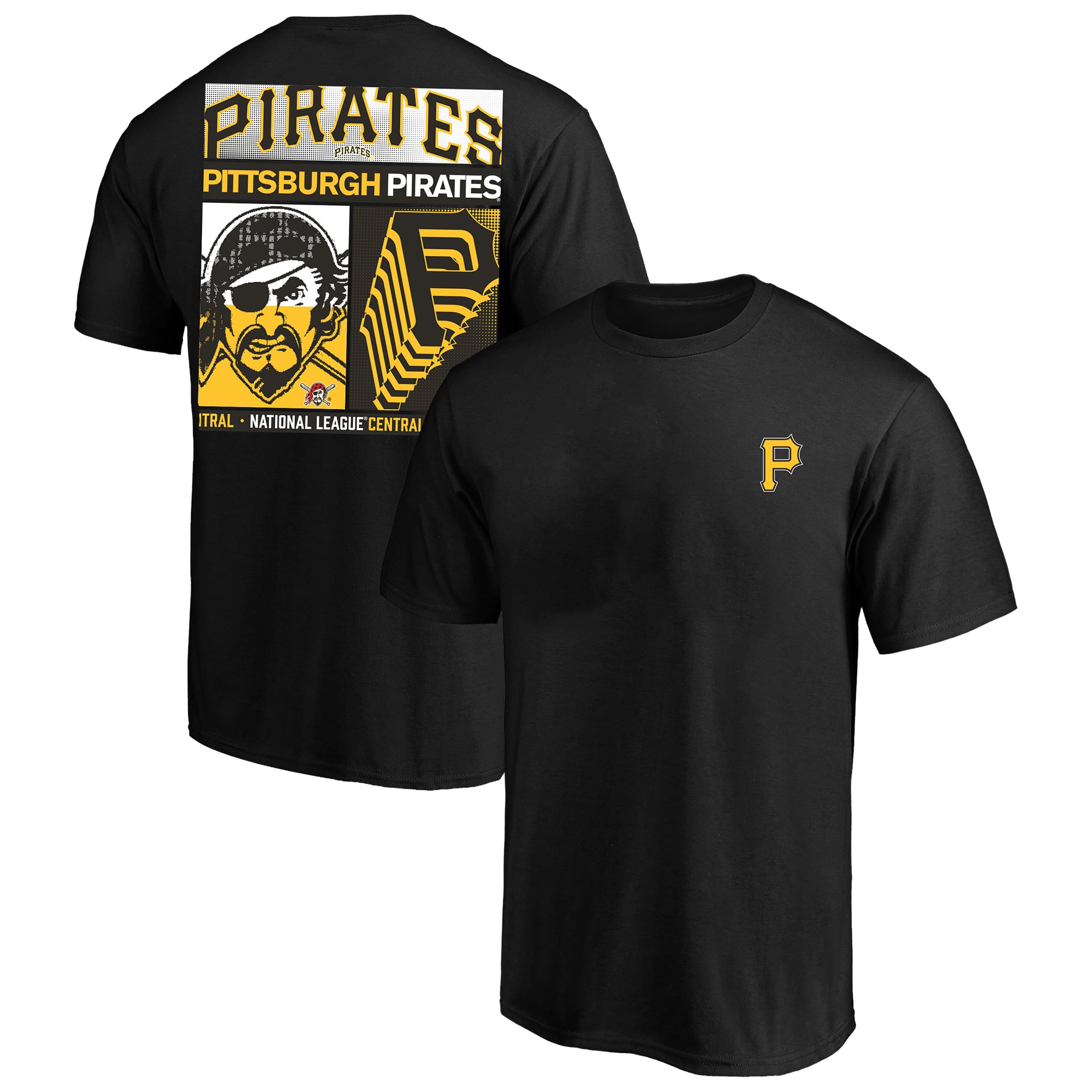 Men's Profile  Black Pittsburgh Pirates Big & Tall Two-Sided Graphic T-Shirt