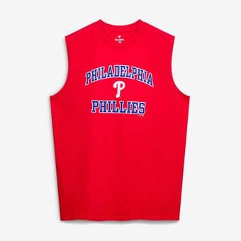 Men's Fanatics  Red Philadelphia Phillies Big & Tall Heart & Soul Muscle Tank Top