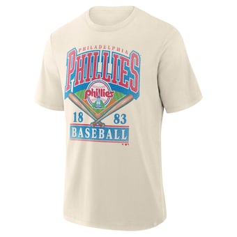 Men's Profile  Cream Philadelphia Phillies Big & Tall Screen Print T-Shirt