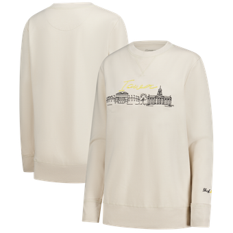 Women's  Natural Iowa Hawkeyes Campus Vintage Wash Fleece Sweatshirt