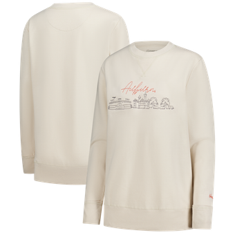 Women's  Natural Auburn Tigers Campus Vintage Wash Fleece Sweatshirt