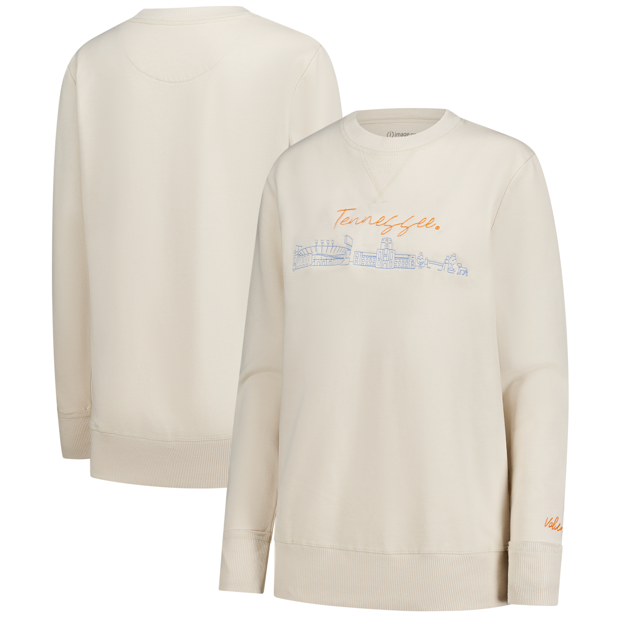 Women's  Natural Tennessee Volunteers Campus Vintage Wash Fleece Sweatshirt