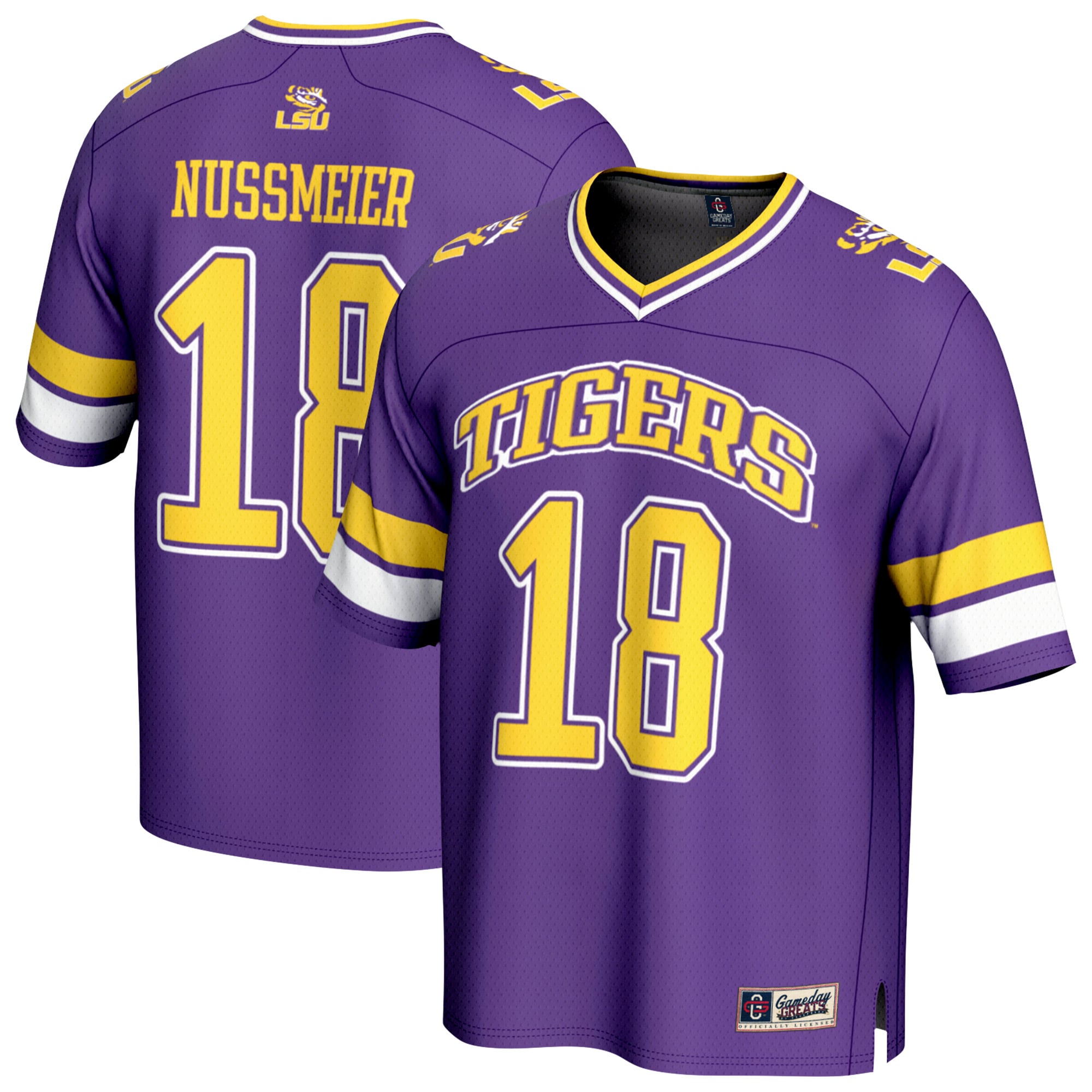 Youth GameDay Greats Garrett Nussmeier Purple LSU Tigers NIL Lightweight Football Player Jersey