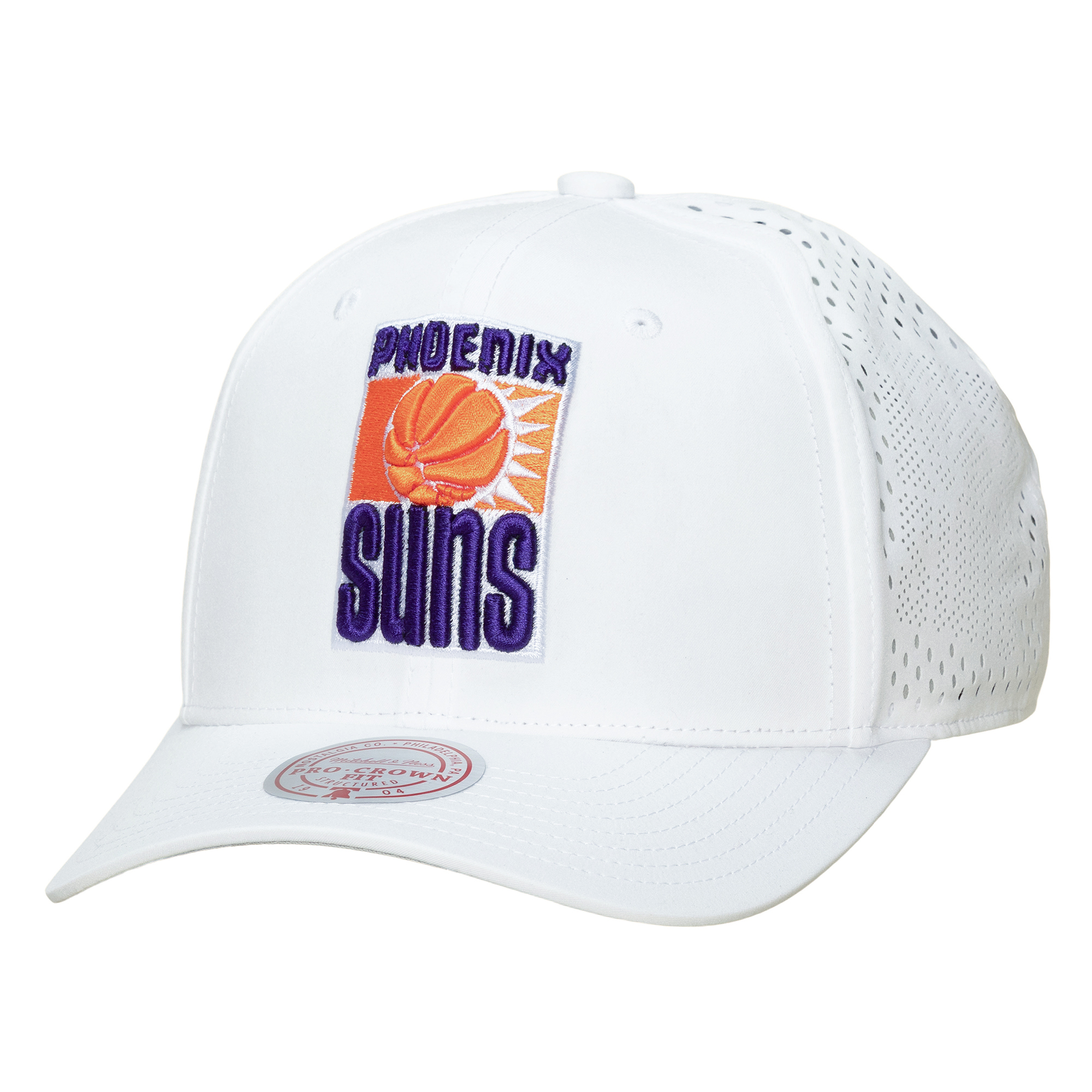 Men’s Mitchell & Ness White Phoenix Suns Perfect Lightweight Pro Crown Adjustable Hat Men’s Mitchell & Ness White Phoenix Suns Perfect Lightweight Pro Crown Adjustable Hat