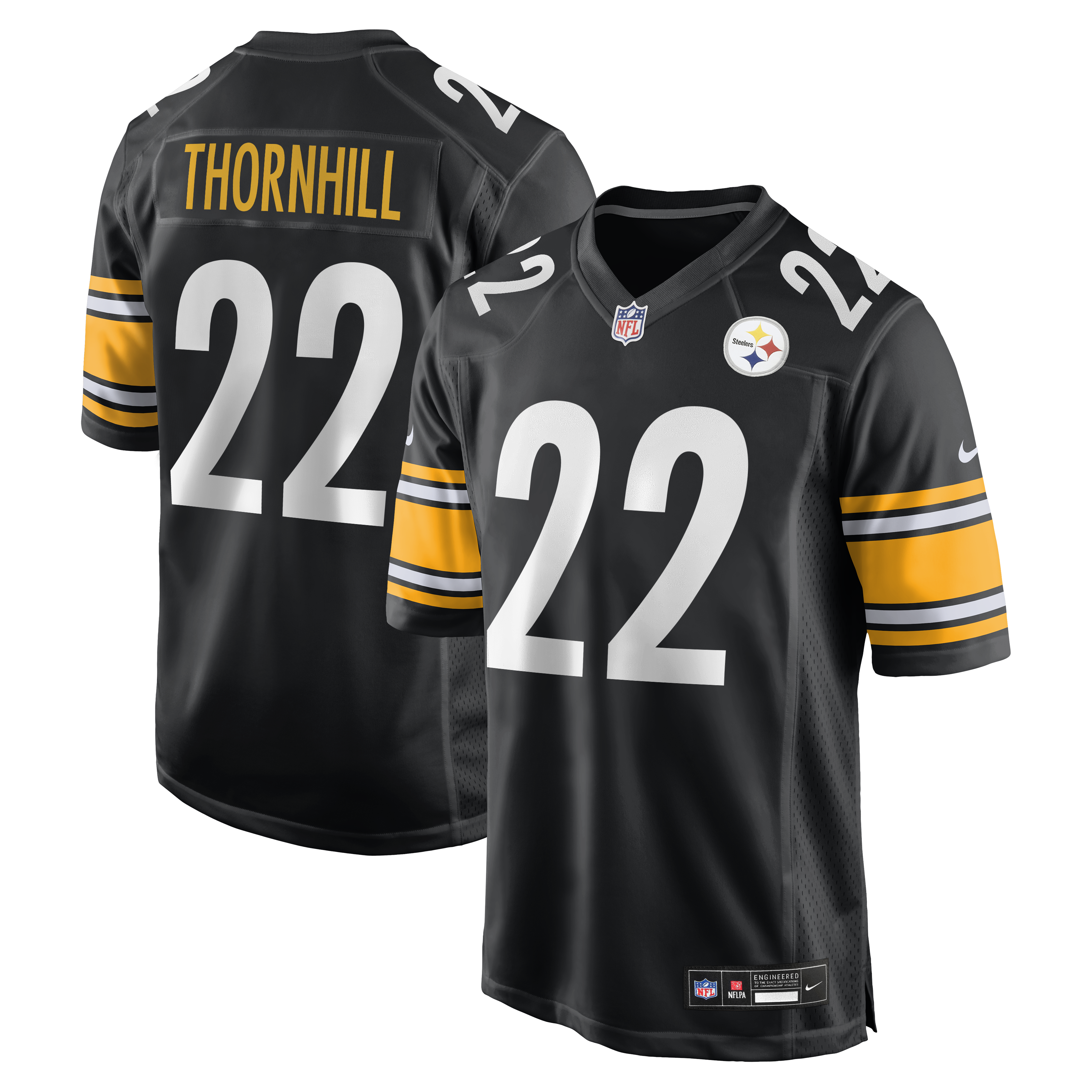 Men’s Nike Juan Thornhill Black Pittsburgh Steelers Team Game Jersey Men’s Nike Juan Thornhill Black Pittsburgh Steelers Team Game Jersey