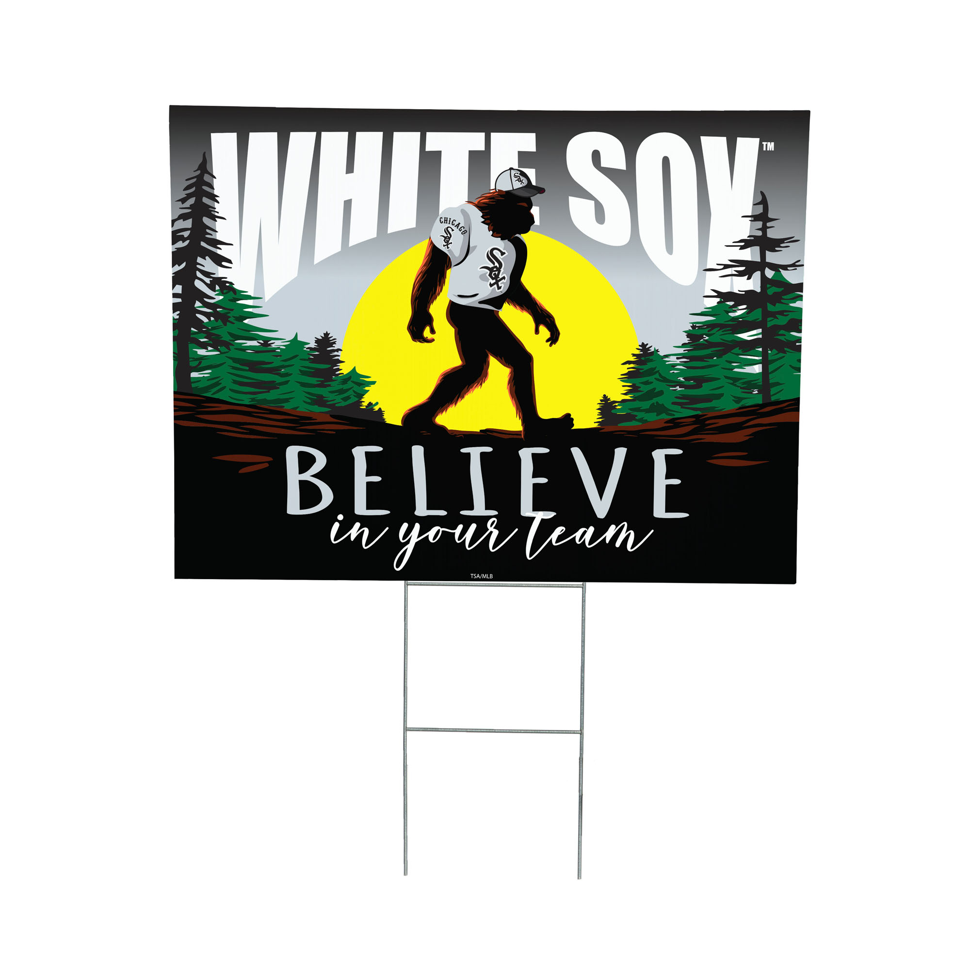 Chicago White Sox 24" x 18" Bigfoot Believe in Yourself Outdoor Staked Yard Sign