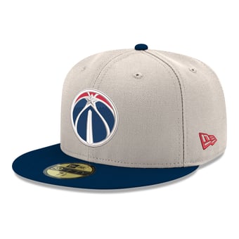Men's New Era  Gray/Navy Washington Wizards Chrome 59FIFTY Fitted Hat