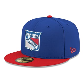 Men's New Era  Blue New York Rangers Core Logo Two-Tone 59FIFTY Fitted Hat