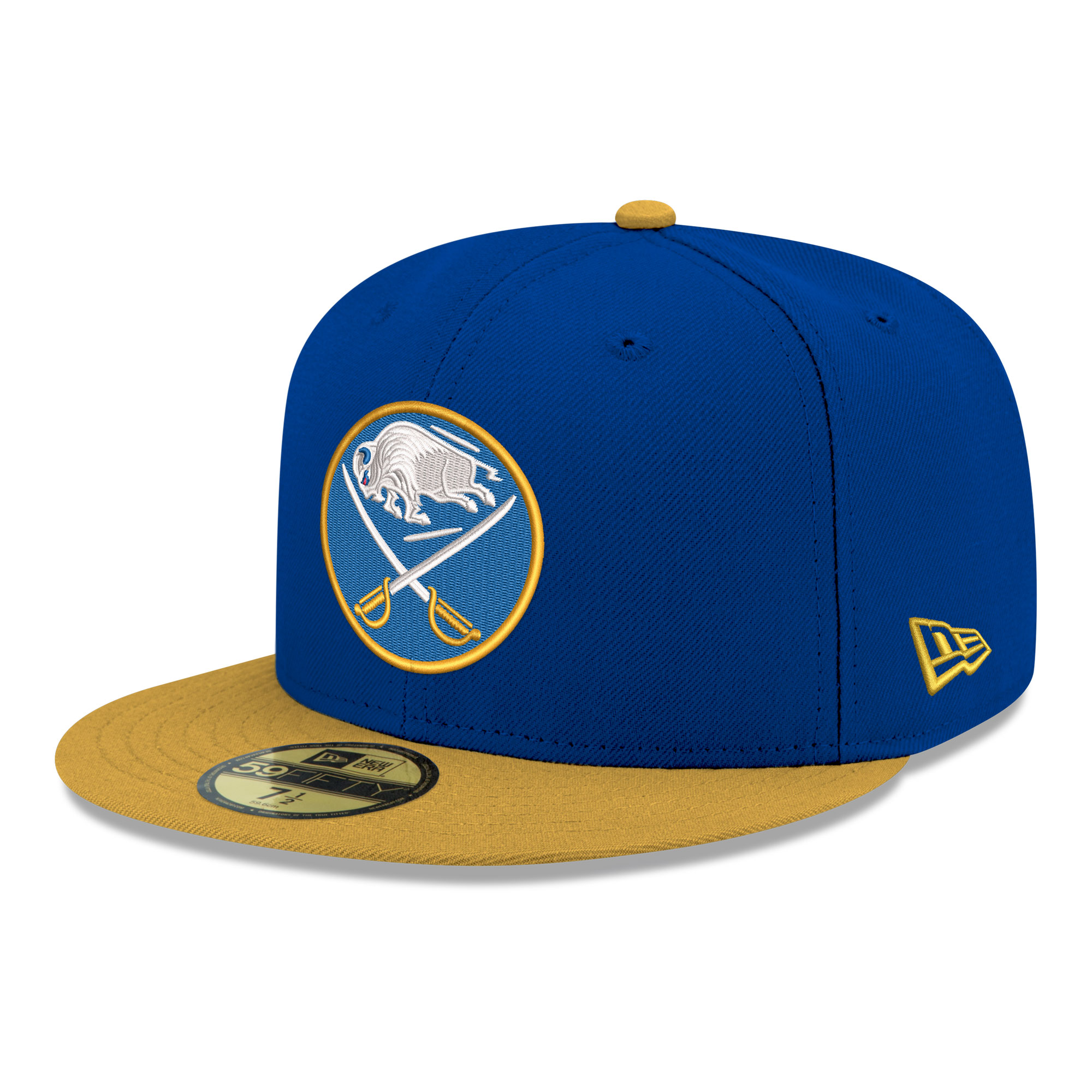 Men’s New Era Royal Buffalo Sabres Core Logo Two-Tone 59FIFTY Fitted Hat Men’s New Era Royal Buffalo Sabres Core Logo Two-Tone 59FIFTY Fitted Hat